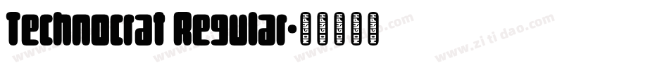 Technocrat Regular字体转换